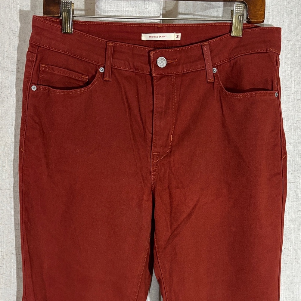 Levi's Women’s Rust Mid Rise Skinny Jeans